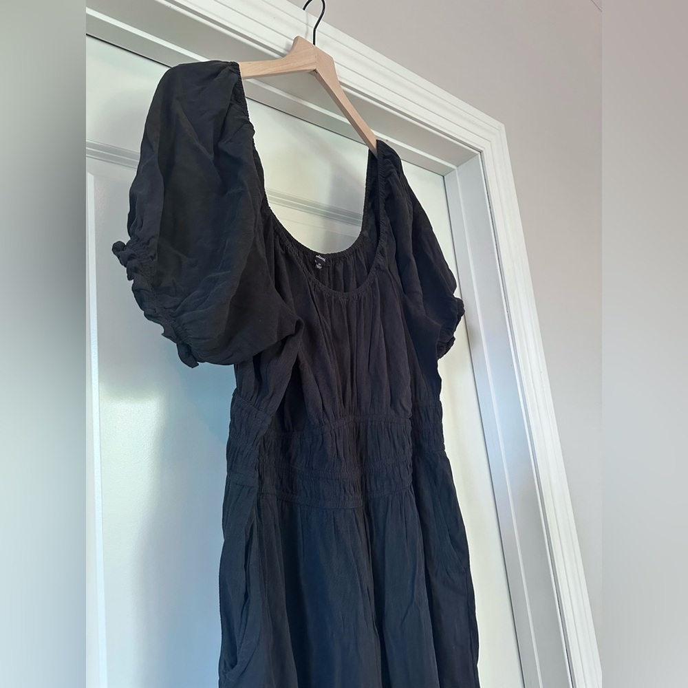 Madewell | Sophia Scoop Neck Charcoal Black Jumpsuit - Picture 2 of 7